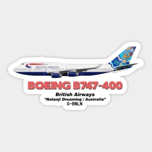 Boeing B747-400 - British Airways "Nalanji Dreaming / Australia" Sticker